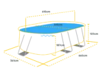 Intex Prism Frame zwembad - 610 x 305 x 122 cm - met filterpomp en accessoires - Afbeelding 2